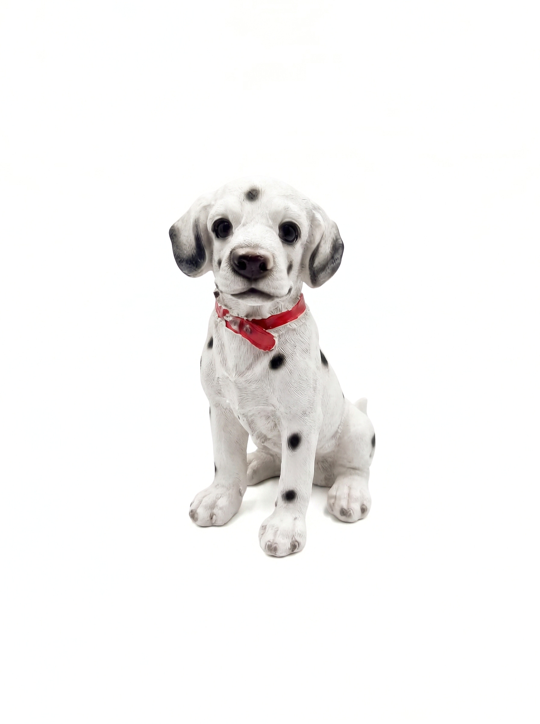 Cute Dalmatian Puppy Showpiece – Decorative Dog Figurine with Red Collar