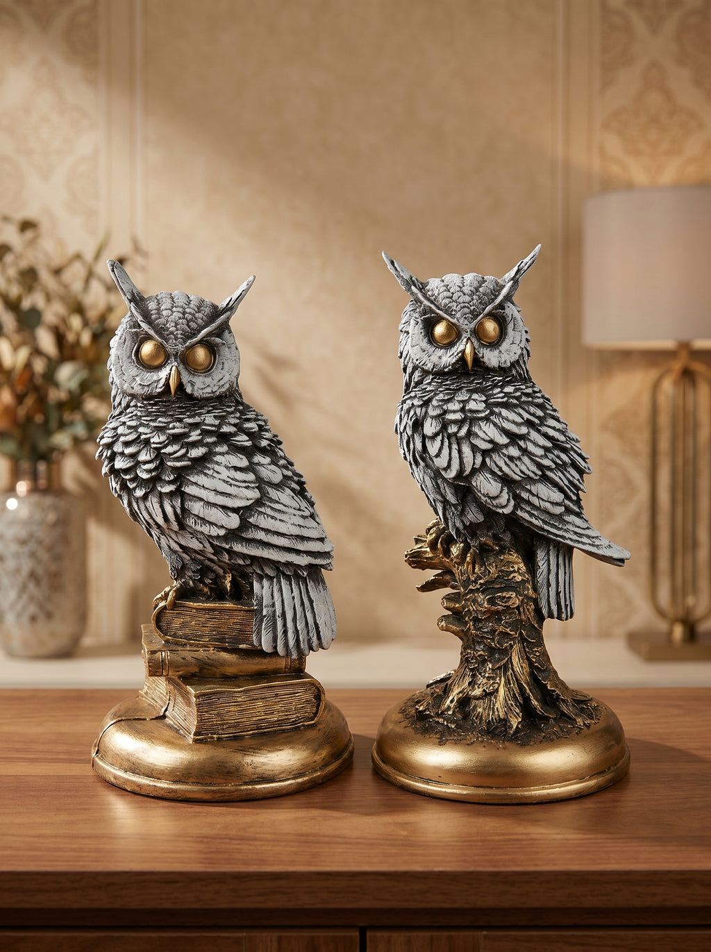 Premium Owl Figurine Set – A Statement of Wisdom & Style
