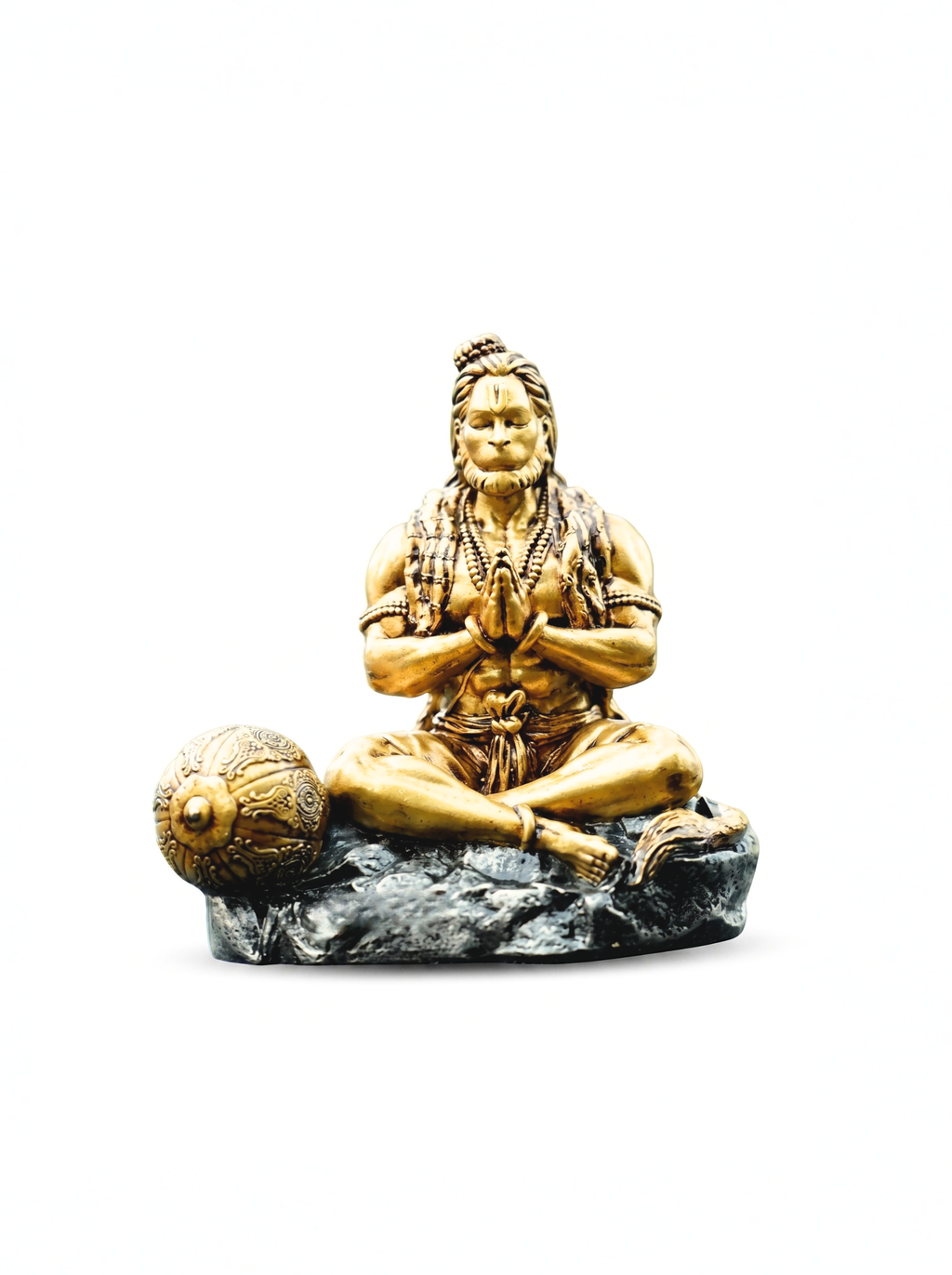 Hanuman Meditation Statue | Spiritual Idol for Car Dashboard & Home